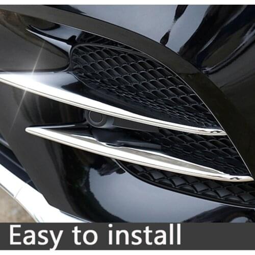 For Mercedes Benz GLC Class X253 2017 2018 Car-styling ABS Air intake grille Strips Trim Car Accessories 4Pcs