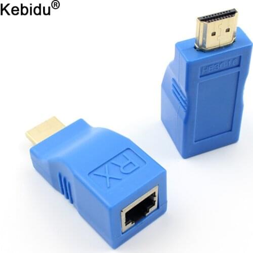 4k RJ45 Ports LAN Network Extension Up To 30m Over CAT5e / 6 UTP LAN Ethernet Cable HDMI-compatible Extender For HDTV HDPC
