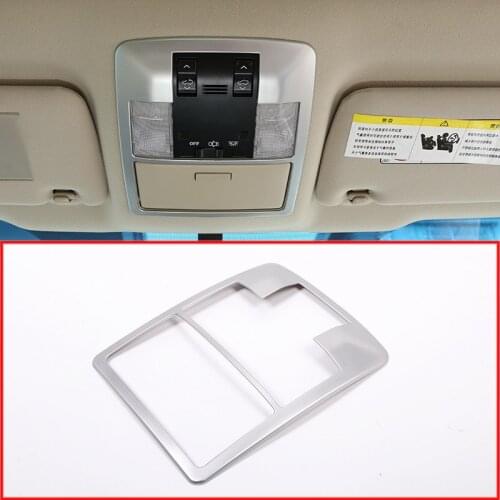 ABS Matte Front Reading Light Frame Cover Trim For Toyota Prado FJ150 2010-2018 Car Accessories
