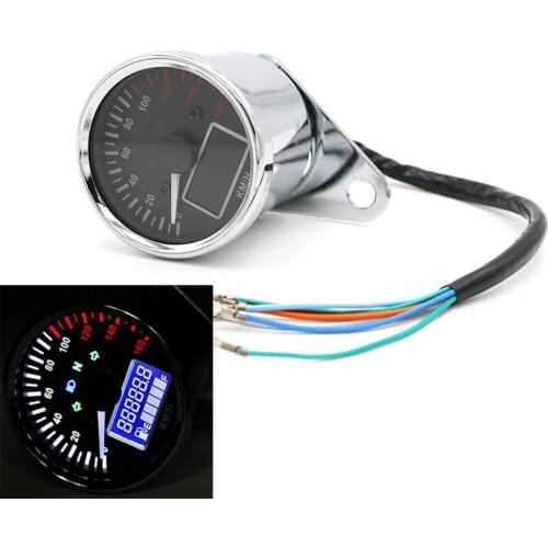 Digital Motorcycle LCD Speedometer Odometer Fuel meter Multifunction Gauge Motor Accessories for Suzuki for Kawasaki