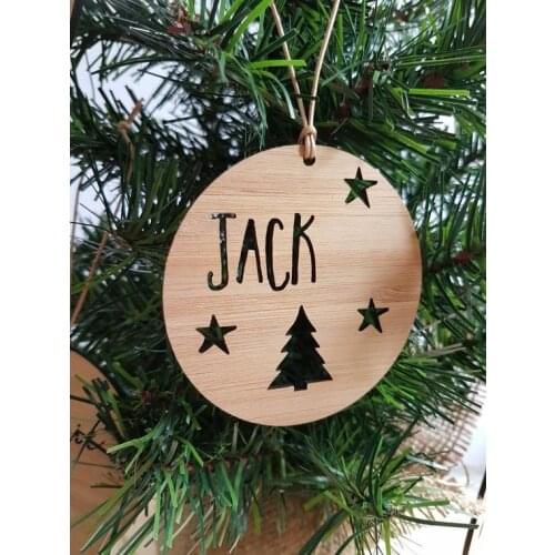 Custom Wooden laser cut Christmas door wall plaque,Tree & Stars Ornament ,tree decor,First Christmas decor