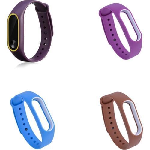 Double Color Strap for Mi Band 2 Pulseira Wirst Strap Replacement Silicone Wriststrap for Xiaomi Mi2 Smart Bracelet Accessories