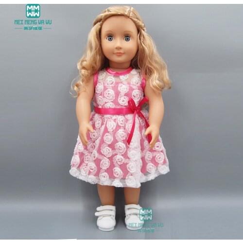Doll clothes for 45cm American doll and new born doll accessories fashion casual dress