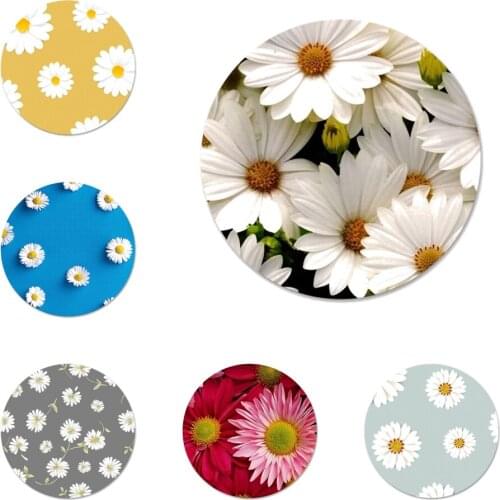 58mm Summer Flower Daisy Badge Brooch Pin Accessories For Clothes Backpack Decoration gift