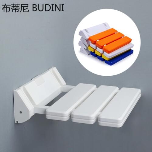 Wall Mounted Shower Seats Bathroom Blue Shower Folding Chair Bath Chair Elderly Shower Spa Toilet Bench Stool