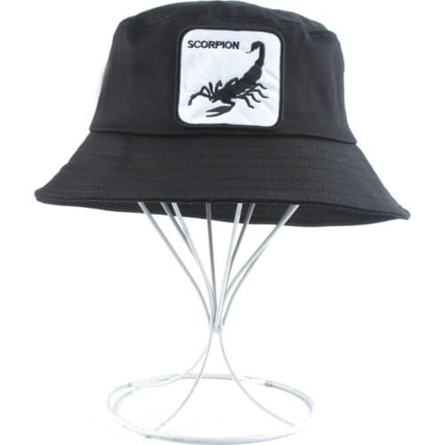 2020 New Fashion Summer Animal Bucket Hat Men Women Animal Embroidery Hip Hop Cap chapeau Fishing Bob Hat