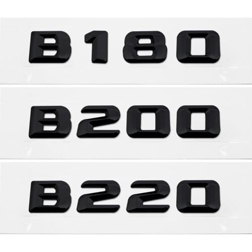Plastic For Mercedes Benz B Class AMGB180 B200 B220 W245 W246 W204 W220 Trunk Lid Sticker Number Letter Emblem Auto Accessories