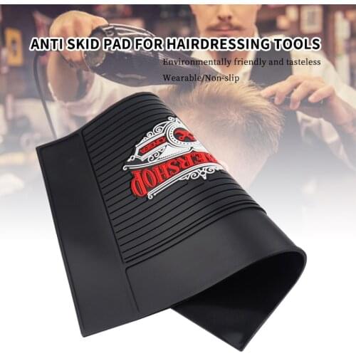 Professional Clipper Clip Scissors Comb Hairdresser Tool Pad Anti-Skid Silicone Mat For Barbershop Tool