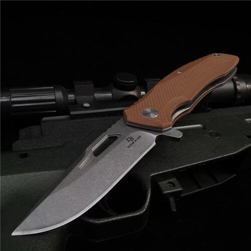 7.99 Inch D2 Folding Knife, Pocket Knife, Outdoor Hunting Knife, 3 Colors, with Wallet, Open Pocket, Peeling Sharp and Durable