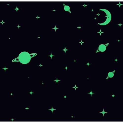 Glow in the Dark Stars and Planets for Ceiling Decoration Kids Room Wall Decor Luminous Sticker Decal Baby Bedroom Deco Stickers