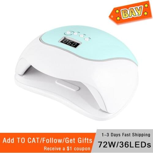 NEW 120W UV LED Lamp For Manicure Nail Dryer 4 MODE With Motion sensing LCD Display Touch switch Curing poly Nail gel Polish