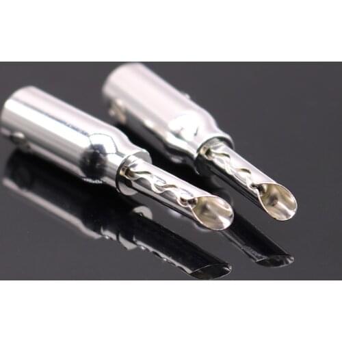 Yivosound DIY HIFI speaker cable plating silver banana connector plug