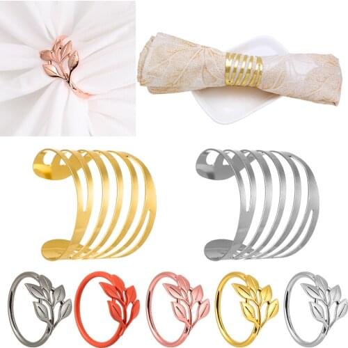 1PC Napkin Rings Buckle Party Supplies Kitchen Party Gadgets West Dinner Towel Holder Ornament Table Decoration Accessories