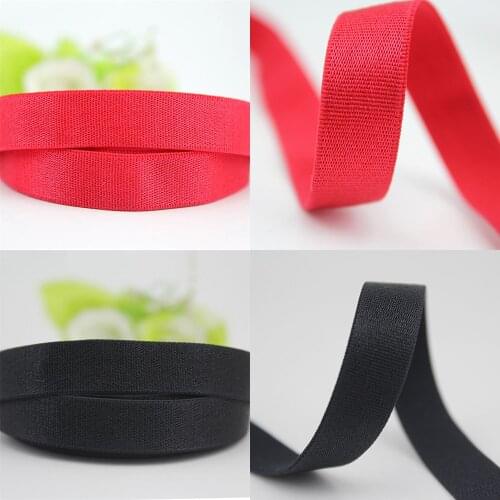 12mm black red elastic ribbon 20 yard bra shoulder straps underwear stretch Shoulder Strap sewing elastic band