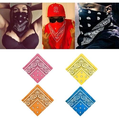 4 Pieces Girls 22x22' Square Headwear Bandana Handkerchief Hair Band Soft