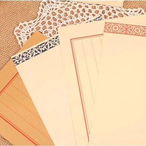 8pcs lorrain[Ancient letterhead]Traditional Chinese style 16 prime eight lines of stationery Retro personalized stationery