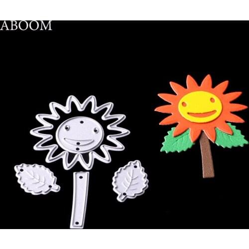 ABOOM New Sunflower Metal Die Cutting Dies Scrapbooking Embossing Folder Cutting Machine Die Cut For Scrapbooking Decoration