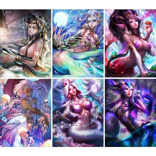 Diamond Painting Cartoon 5D DIY Halloween Christmas Skull Full Square Round Embroidery Landscape Cross Stitch Mosaic Home Decor