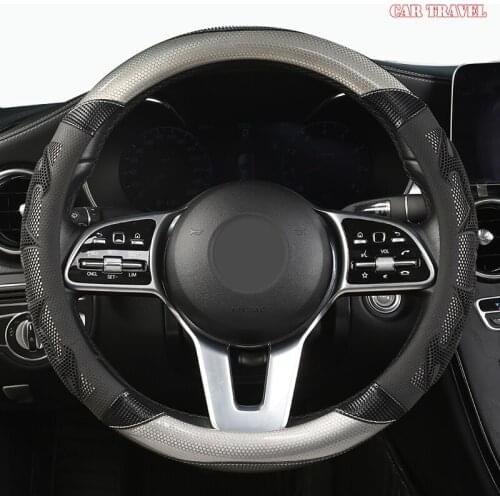 CAR TRAVEL Microfiber Leather Car Steering Wheel Cover For Toyotas Crown S180 S210