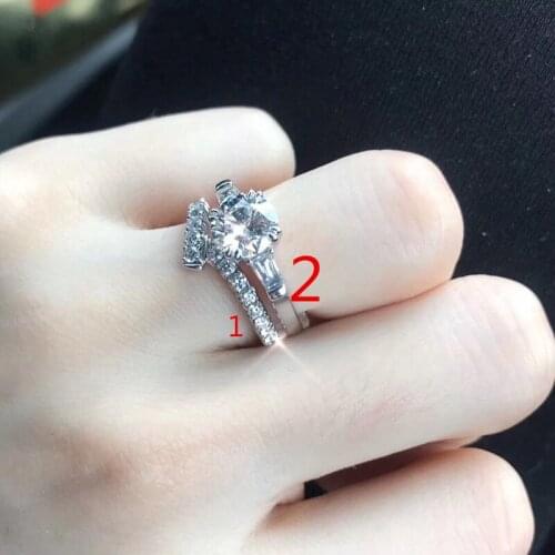 Hot ribbon wedding ring famous brand engagement harry ring for wife girlfriend women men couple 925 sterling silver jewelry