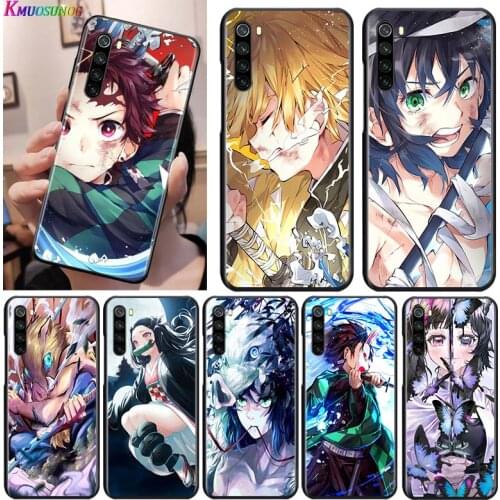 Hot Anime Demon Slayer for OPPO Reno 2 Z 2Z 2F 3 4 5 Pro 5G 4Z 4SE 5F ACE F7 A5 A9 2020 Black Phone Case Soft Cover Shell