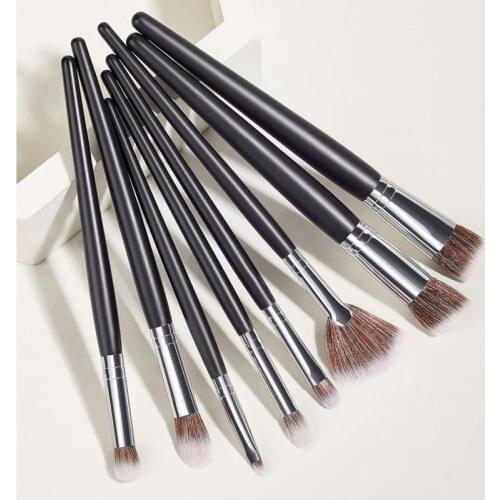 GUJHUI 5/6/8Pcs Makeup Brushes Tool Set Cosmetic Powder Eye Shadow Eyebrow Foundation Blush Blending Beauty Make Up Brush NEW