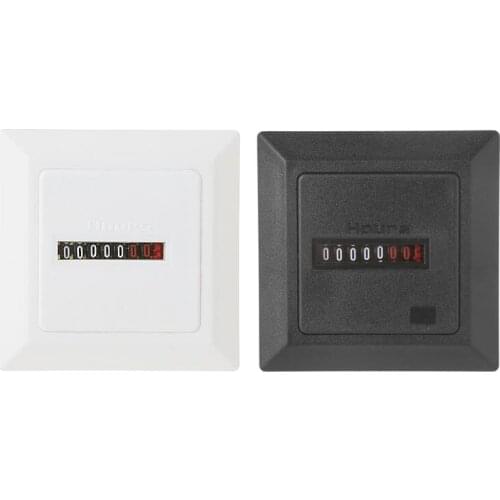 HM-1 Timer Square Counter Digital 0-99999.9 Hour Meter Hourmeter Gauge 0.3W AC220-240V / 50Hz AC