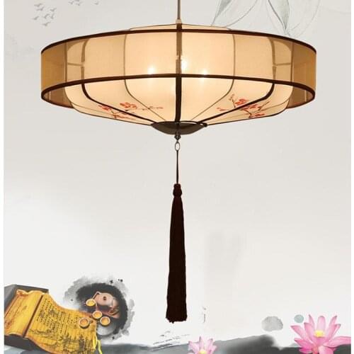 China Classical Pendant Light Modern Round Pendant Lamps Bedroom Living Room Hotel Restaurant Decor Lighting Fixtures PA0580