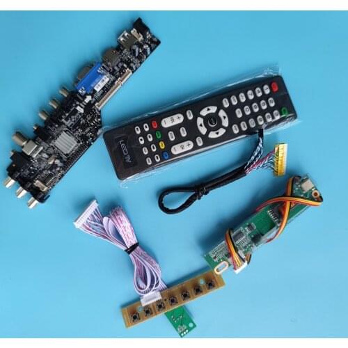 Kit for B170PW05 V1/B170PW05 V2 1 CCFL 30pin LCD Panel AV HDMI VGA Digital USB TV Controller board 1440X900 Screen monitor DVB-T