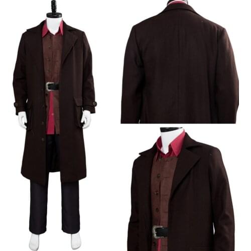 Rubeus Hagrid Cosplay Costume Adult Men Adult Halloween Carnival Costumes Full Set Waistcoat Cloack Shirt Pants Belt