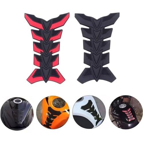 Creative Motorcycle Decor Stickers 3D Fish Bone Shaped Motorcycle Gas Fuel Tank Decals Motorcycle-Styling Exterior Accessories