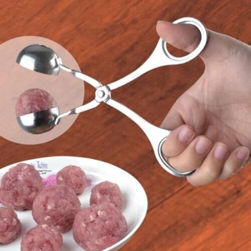 Kitchen Meatball Machine Stainless Steel Meatball Clip Fish Ball Rice Ball Making Mold Kitchen Accessories Ice Cream Ball Clips