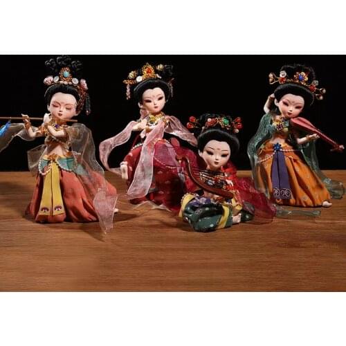 Dunhuang Flying Figure Human Doll Handicrafts with Chinese Characteristics Ancient Princess Keepsake Desktop Cabinet Decoration