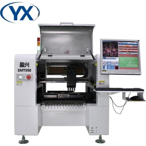 PCB Manufacturing Pick and Place Machine SMT550 with Servo Motor and Screw Guide Chip Mounter Equipment