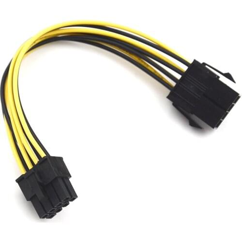 Male To Female 8 Pin ATX EPS Cables Connectors 20cm Power Extension Computer Graphics Card