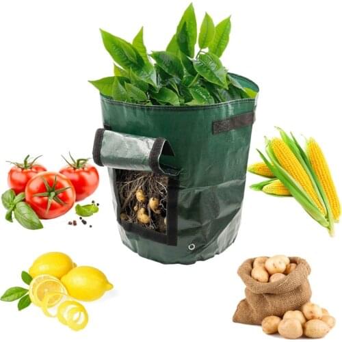 Potato Cultivation Planting Woven Fabric Bags Garden Pots Planters Vegetable Planting Bags Grow Bag Farm Home Garden Tool