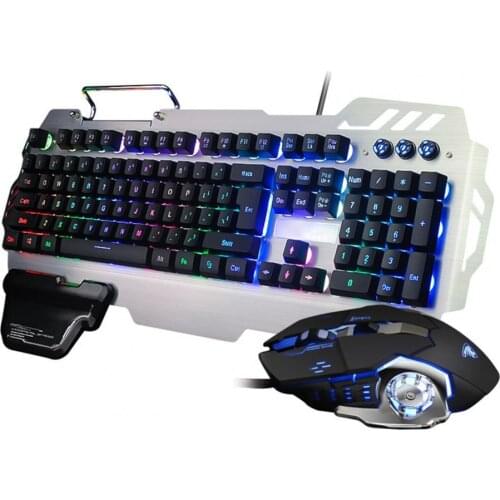 K900 Wired Gaming Keyboard Mouse Set 104 Keys Mechanical Ergonomics Anti-Ghosting For PC Laptop for French Spanish Russian PC