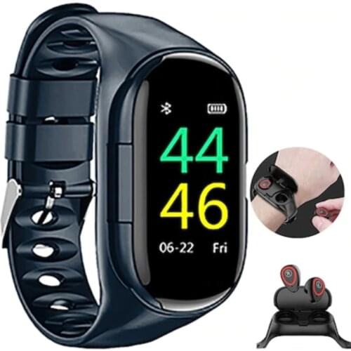 M1 Blue Smart Watch Sport Metal Heart Rate Sleep Monitor IP68 Waterproof iOS Android Global Version for Xiaomi