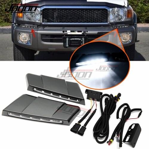 LED Front Bumper Lamp Daytime Running Light For Toyota Land Cruiser 70 LC70 LC71 LC76 LC78 LC79 FJ70 FJ71 FJ76 Car Accessories
