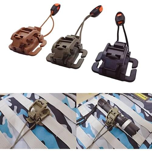 Outdoor Molle Clip Hanging Fixed Buckles Multifunctional Backpack Accessories with Whistle Winder Backpack Accessory Travel Kits