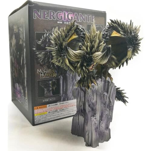 Japan PC Online Game MHW Action Figure Monster Hunter World Nergigante Statue Dragon Model Toy Collections