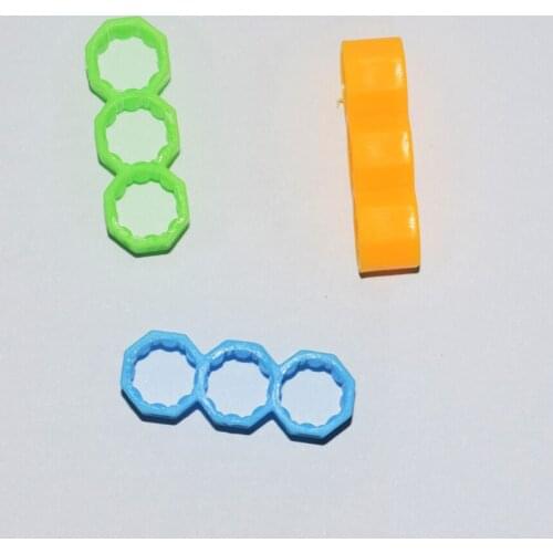 10/100pc 3-hexagonal column/cross rod sleeve/DIY toy accessories/technology model parts/baby toys for children/tamiya