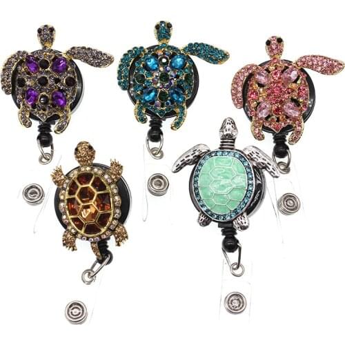 Blue Turtle Badge Reel Retractable ID Badge Holder