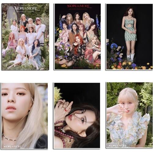 2pcs/set Kpop Twice Poster stickers New Album self-adhesive Poster HD photo print K-pop twice for fans Fashion