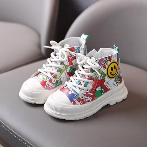 2020 Autumn Winter New Arrivals Pu Leather Boys Casual Boots Shoes Flat With Comfortable Girls Kids Boots Shoes For Baby Toddler