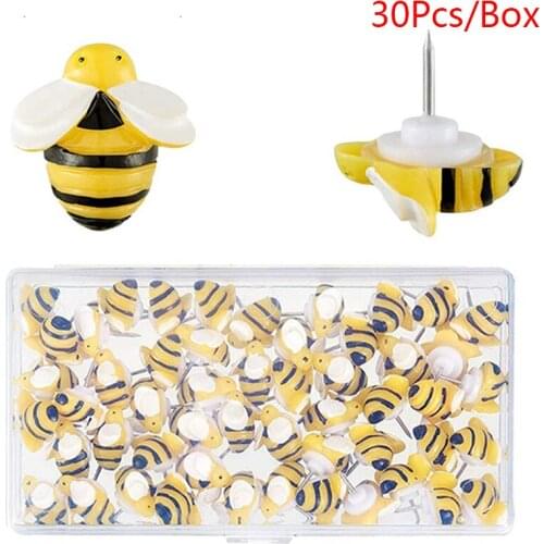 30Pcs Creative Decorative Cute Bees Thumb Tacks ThumbNails PushPins Push Pins