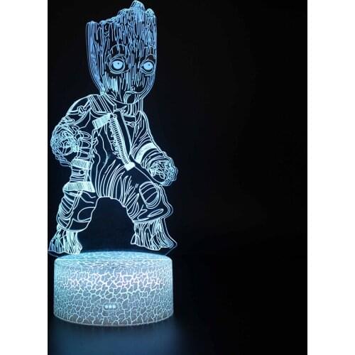 3D Night Light Colorful Touch Remote Control For Kids Toys Gift 3d Modeling Lamp USB Interface Birthday Gift Fairy Lights Kids