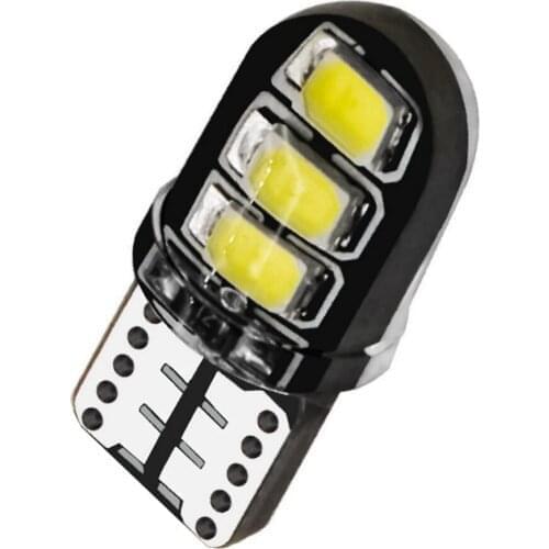 500Pcs T10 Silicone Shell 6SMD Led Car Bulb W5W 192 Silica Gel Auto Wedge Parking Light License Plate Lamp White Red Yellow Blue