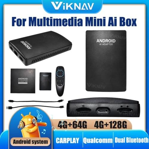 Android 9 Applepie Mini Wireless CarPlay S20 Ai Box Qualcomm 4+64G Plug and Play Youtube Netfix for Benz Audi Nissan Hyundi