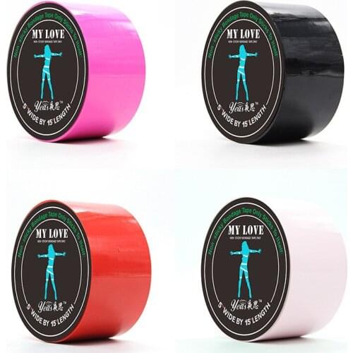 BDSM Fetish Rope Bondage Tape Slave Sex Toys Provocative Alternative Tied Self-Adhesive Tape Blindfolds Role Play Flirting Toys